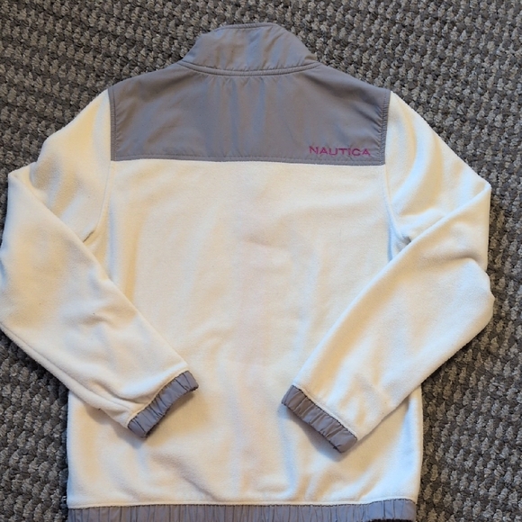 Nautica Gray and White Jacket with Pink Accents - Picture 8 of 11